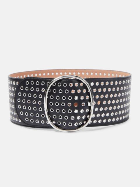 Alaïa Embellished leather belt