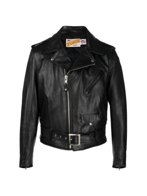 Schott leather biker jacket