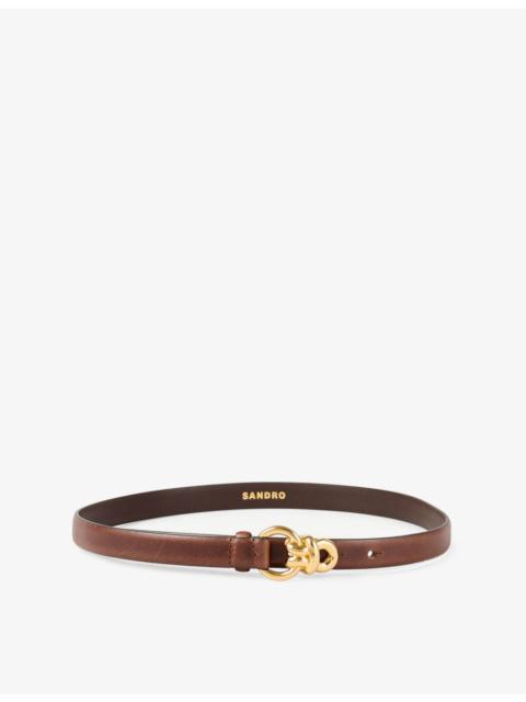 Sandro Slim leather belt