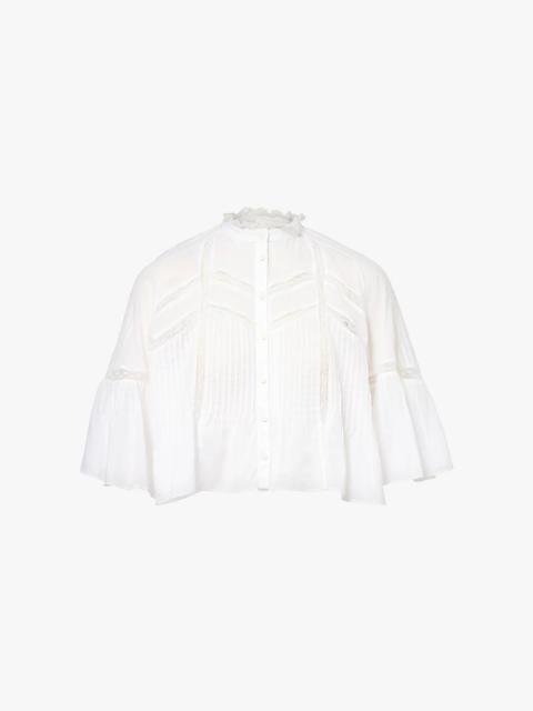 Isabel Marant Étoile Gramy flared-sleeve organic-cotton blouse