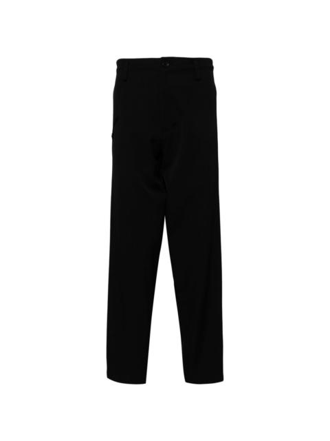 tapered wool trousers