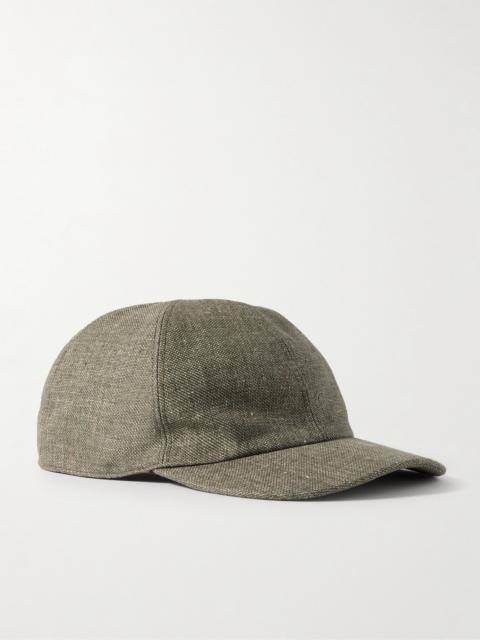 Loro Piana Logo-Embroidered Linen Baseball Cap