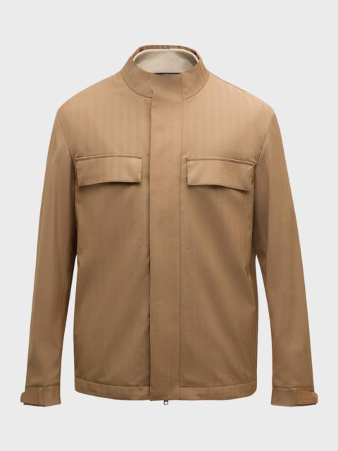 Men's Wool Full-Zip Field Jacket