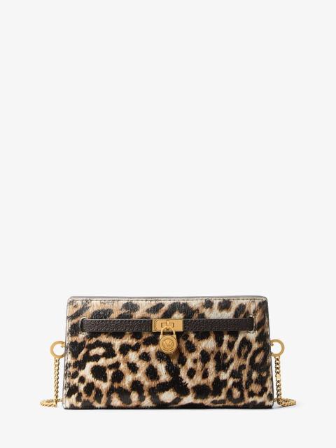 MICHAEL KORS Hamilton Moderne Extra-Small Leopard Print Calf Hair Convertible Crossbody Bag