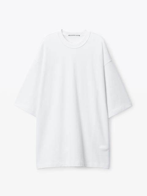 oversize drop-sleeve tee in japanese cotton jersey