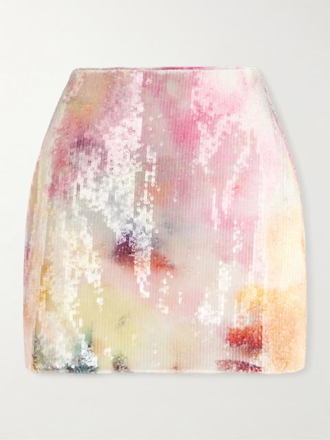 Aje. Sybilla Sequined Mini Skirt