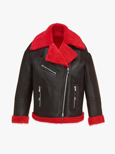 MCM Women’s Shearling Jacket in Lamb Leather