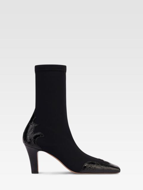 PARIS TEXAS Stretch Croc-effect ankle boot