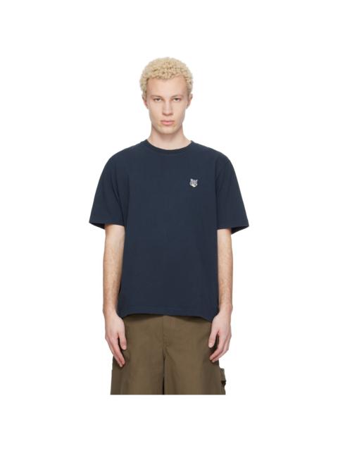 Maison Kitsuné Navy Fox Head Comfort T-shirt