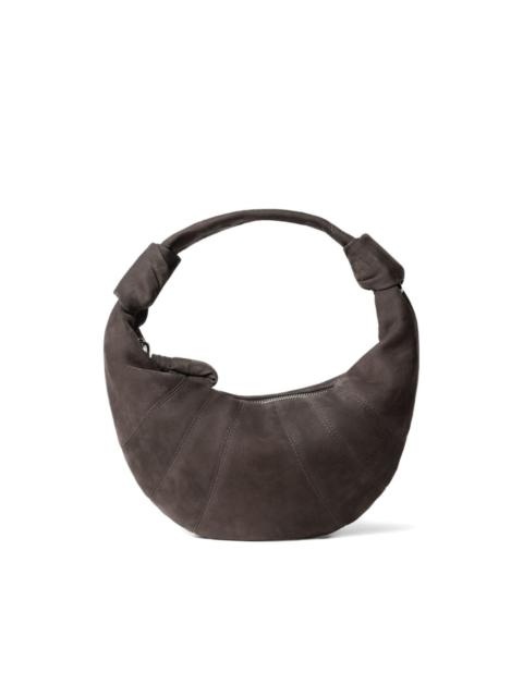 Lemaire topstitched fortune croissant shoulder bag