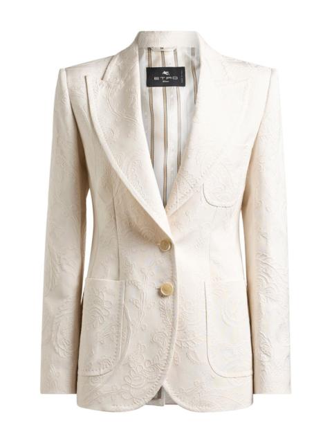 Etro Fitted Peak Lapel Jacket