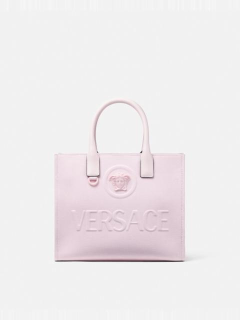 VERSACE La Medusa Canvas Small Tote Bag