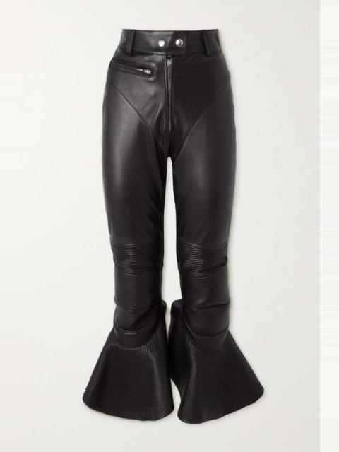 Alaïa Leather flared pants