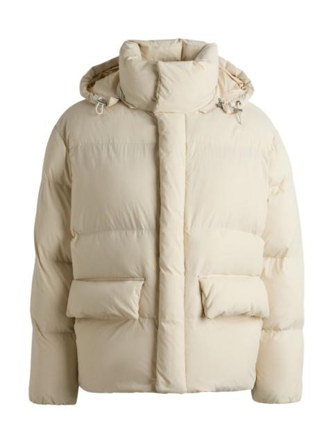 BOSS WATER-REPELLENT PUFFER JACKET WITH DOUBLE B MONOGRAM