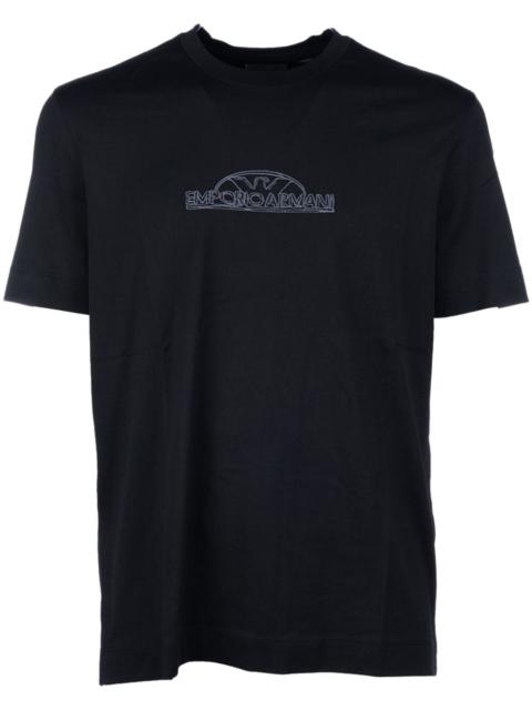 EMPORIO ARMANI embroidered-logo T-shirt