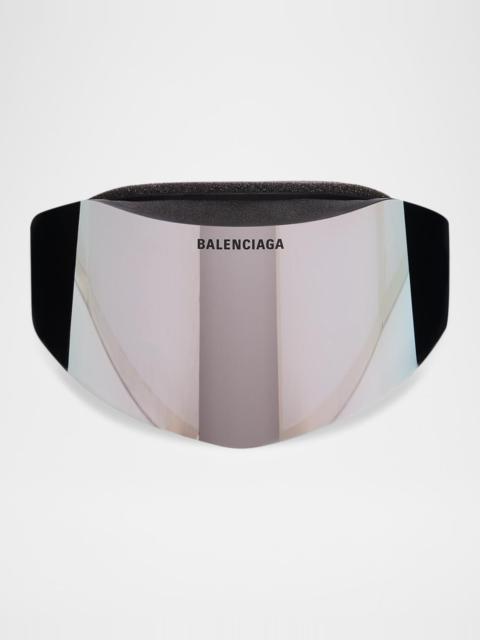 BALENCIAGA Men's Ski Mask 99mm Plastic & Injected Nylon Goggles