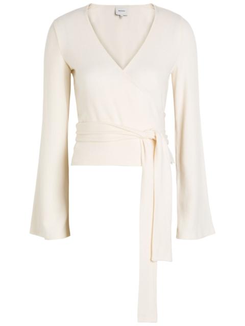 Reformation Reformation Kylen Wrap-front Knit top