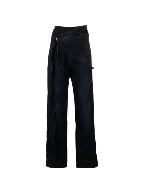 【関税込み】Ottolinger ネイビー ラップ ジーンズ Ottolinger Wrap denim jeans - ShopStyle