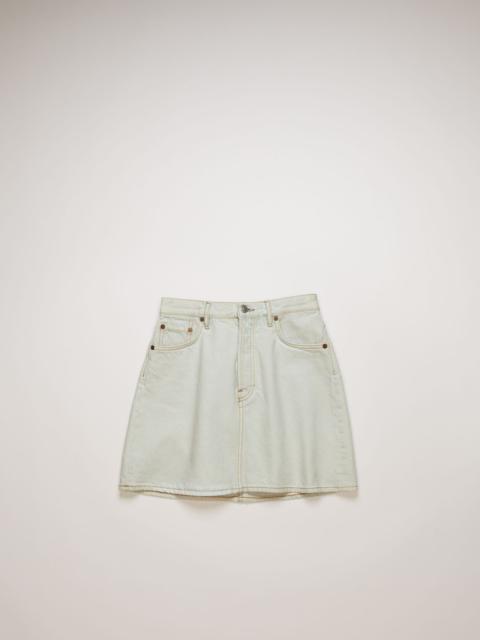 Acne Studios High-rise denim skirt pale blue