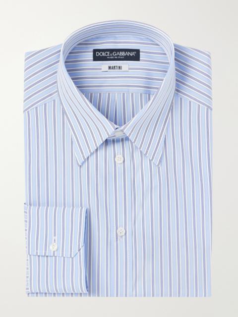 Dolce & Gabbana Striped Cotton-Poplin Shirt