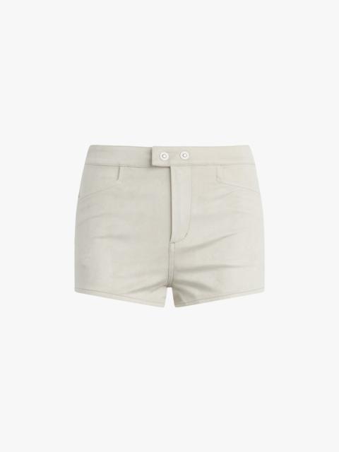 Favorite Daughter THE VEGAN SUEDE SHORT SHORTS
