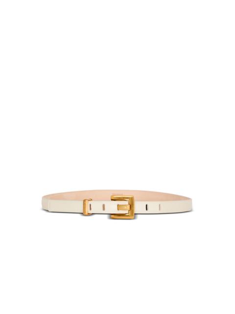 Balmain Anthem narrow leather belt