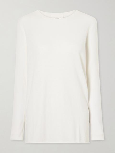 LISA YANG Maurie & Charlotta cotton and cashmere-blend sweater and maxi skirt set White