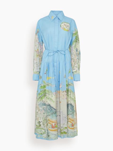 ALÉMAIS Anouk Shirtdress in Sky