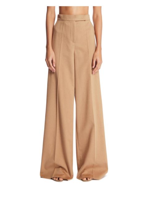 Max Mara Beige Camel Wide-Leg Trousers
