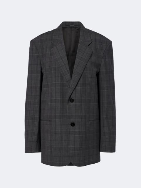 GUCCI Oversized checked wool blazer