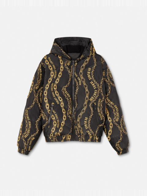 VERSACE JEANS COUTURE Chain Couture Reversible Puffer Jacket