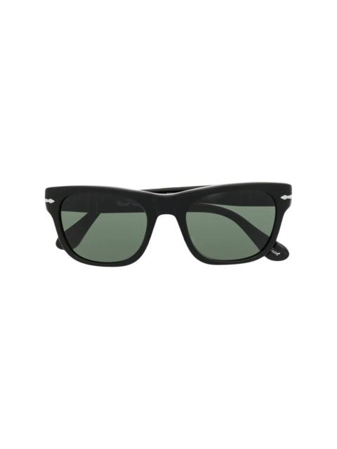 Persol polished-effect square-frame sunglasses