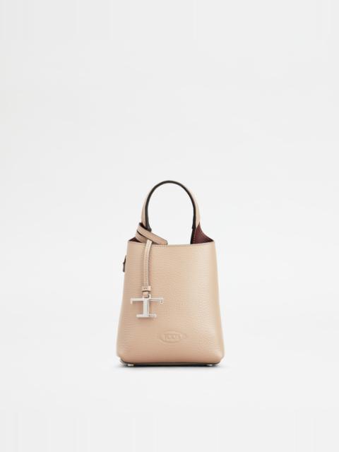 TOD'S MICRO BAG IN LEATHER - OFF WHITE