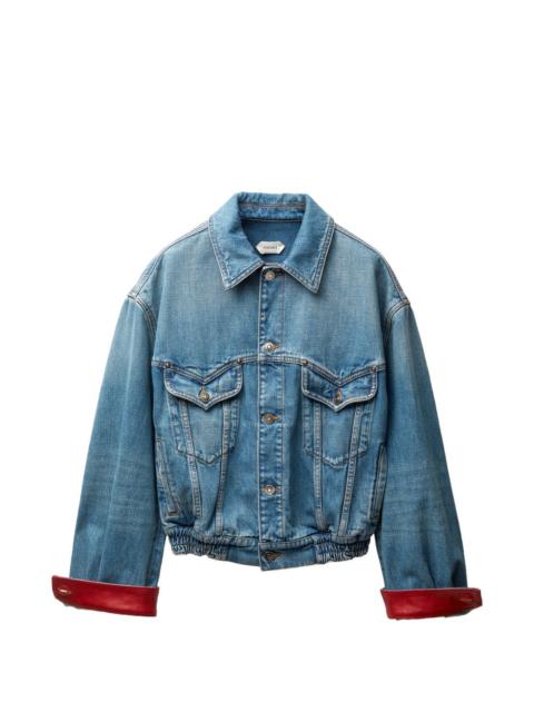 VERSACE cuff collared jacket