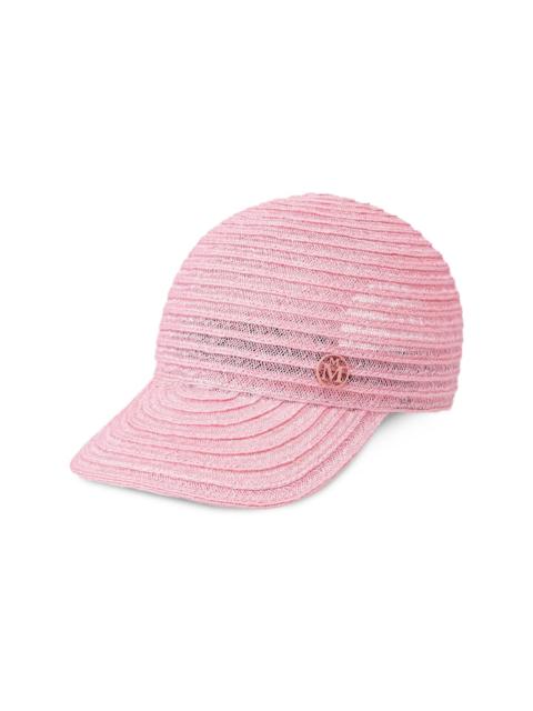 MAISON MICHEL Tiger interwoven cap