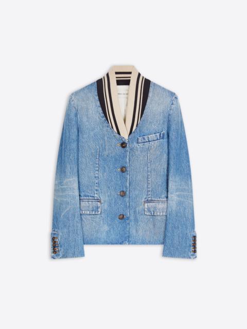 Dries Van Noten FITTED DENIM BLAZER