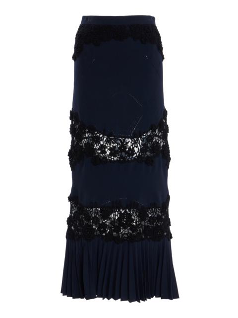 Madeline Knit Maxi Skirt navy