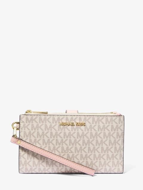 MICHAEL KORS Jet Set Travel Signature Logo Smartphone Wallet