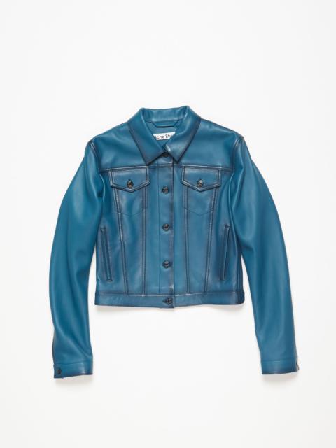 Leather jacket - Blue