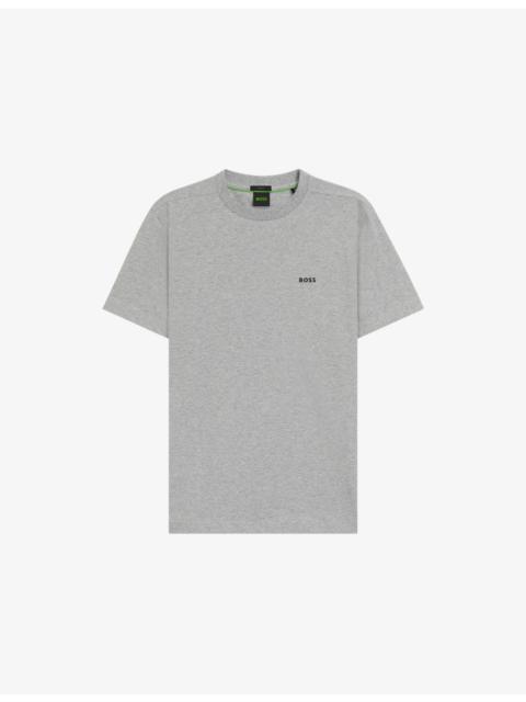 Logo-Embroidered Regular-Fit Stretch-Cotton T-Shirt