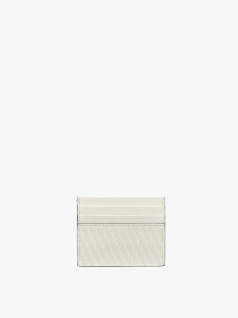 FENDI White leather card holder