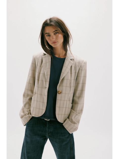 FREE PEOPLE Whip Smart Plaid Blazer