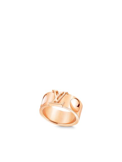 Louis Vuitton Empreinte Large Ring, Pink Gold