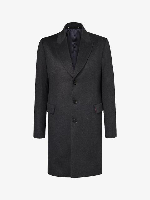 Paul Smith Single-breasted brushed wool and cashmere-blend coat