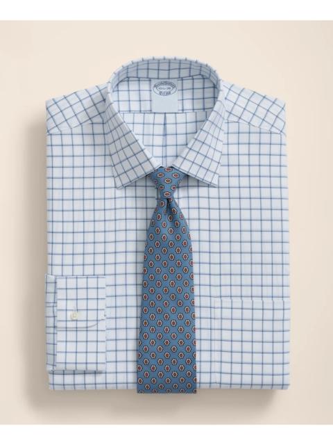 Brooks Brothers Brooks Brothers Explorer Collection Non-Iron Twill Ainsley Collar, Windowpane Dress Shirt