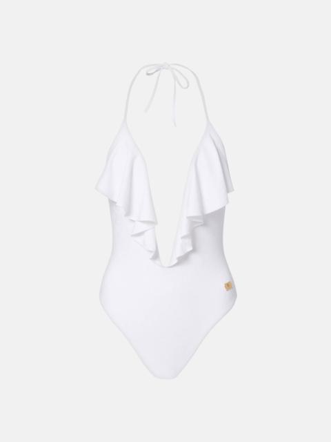 Balmain Frilled swimsuit