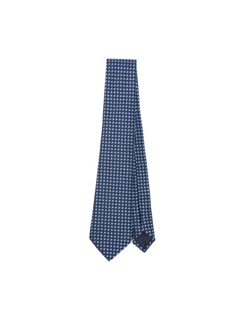 GIORGIO ARMANI patterned-jacquard silk tie