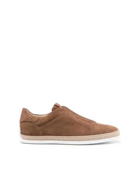 Tod's laceless suede sneakers