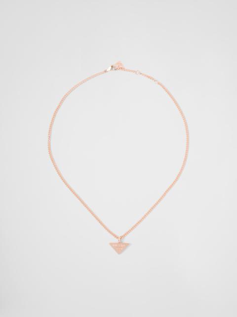 Prada Eternal Gold pendant necklace in pink gold