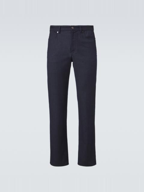 AGNONA Mid-rise straight jeans
